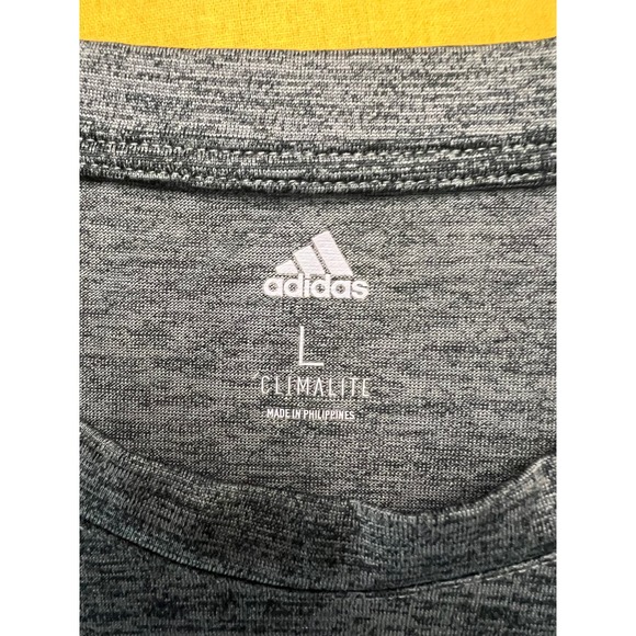 Adidas Dark Gray Crew Neck Tank Top, Size L - Picture 3 of 7